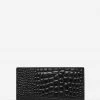 Status Anxiety In The Beginning Black Croc Emboss Wallet