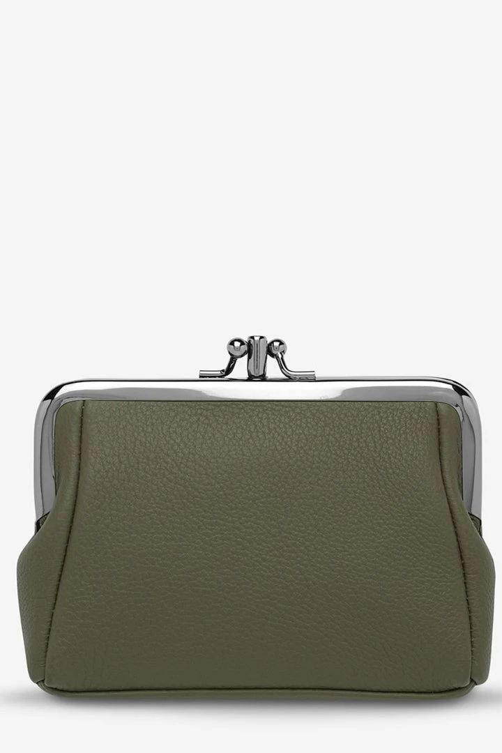 Status Anxiety Accessories Volatile Khaki Clip Purse 5 Status Anxiety Accessories Volatile Khaki Clip Purse