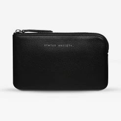 Status Anxiety Smoke And Mirrors Black Wallet