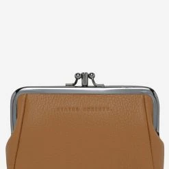 Status Anxiety Volatile Tan Clip Purse Accessories