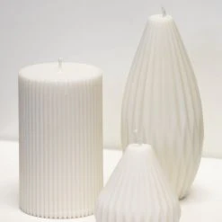 Master + Jack Living & Decor Silo White Candle Unscented H9cm X W7cm