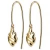 Pilgrim Tolerance Abstract Drop Hook Earrings Gold Plated Accessories