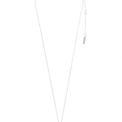 Pilgrim Tolerance Abstract Wave Pendant Necklace Silver Plated Accessories