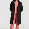 Huffer Longline Black Puffer Jacket