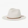 Brixton Wesley Fedora Timberwolf Taupe Wool Felt Hat Accessories
