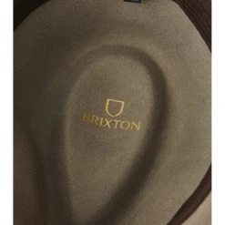 Brixton Wesley Packable Fedora Light Olive Wool Felt Hat Accessories