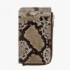 Saben Winona Card Holder Brown Python Leather