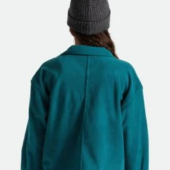 Brixton Alison Black Grey Beanie With Pompom