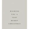 Father Rabbit Home & Beauty Wishing You A Merry Xmas Grey Gift Tag