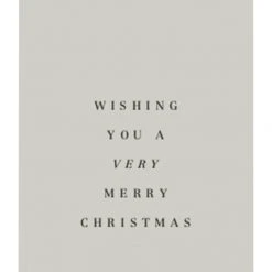 Father Rabbit Home & Beauty Wishing You A Merry Xmas Grey Gift Tag