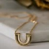Silver Linings Accessories Zulu Gold U Shape Necklace