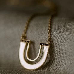 Silver Linings Accessories Zulu Gold U Shape Necklace