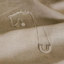 Silver Linings Accessories Zulu Silver U Shape Necklace